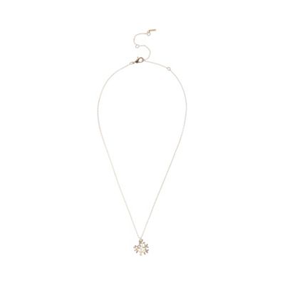 Gold plated crystal tree necklace